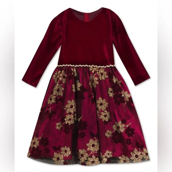 Rare Editions Red Velvet dress size 5 Rare Editions Red Velvet dress size 5